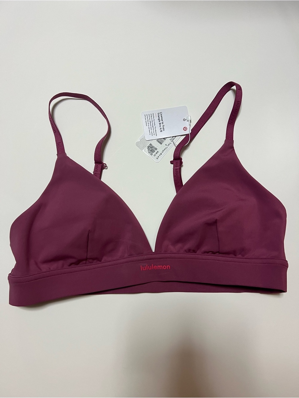 Lululemon License to Train Triangle Bra A/B WAHM Size 8